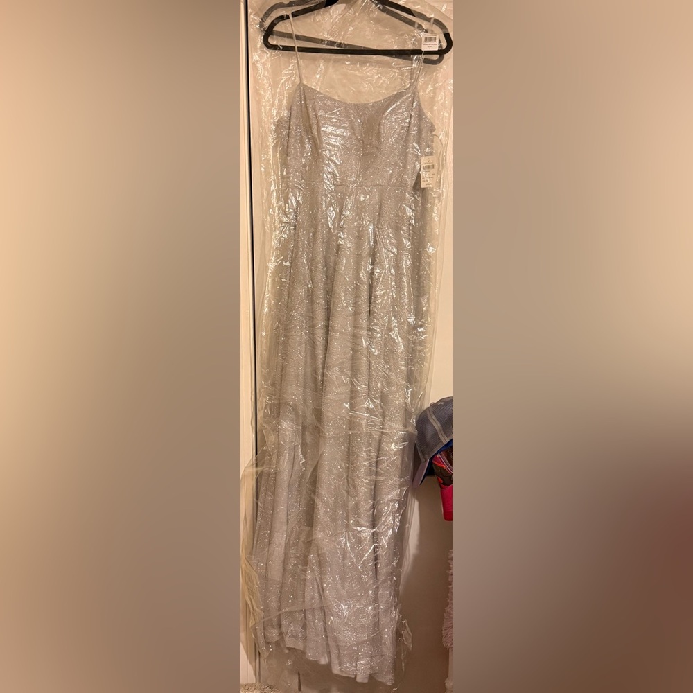 Silver Sequin Maxi Dress Windsor